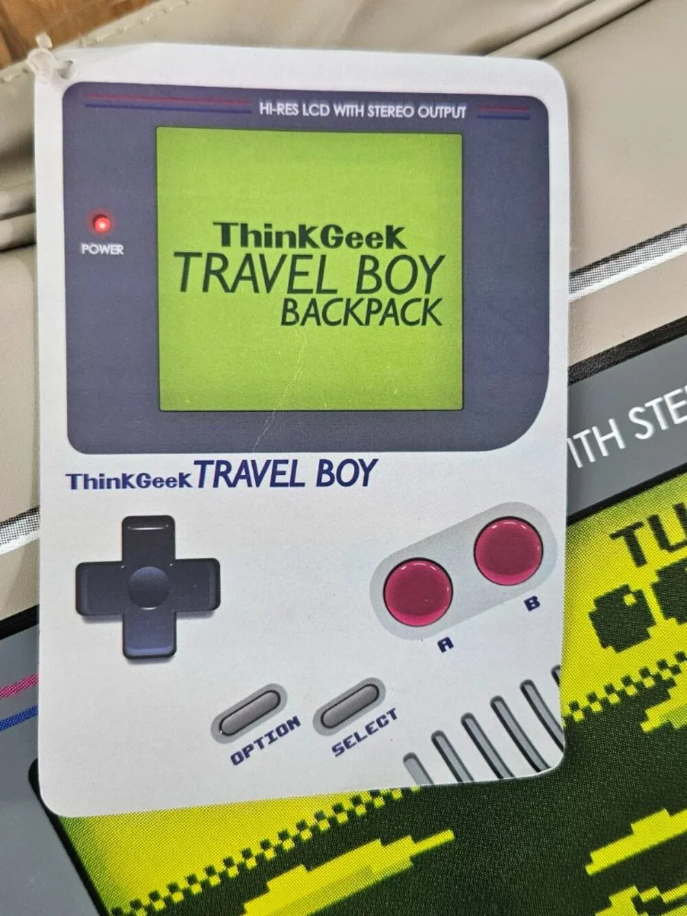 ThinkGeek Travel Boy Backpack, Game Boy Inspired, OOP, NWT